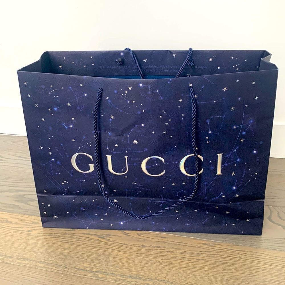 Gucci Cosmogonie Constellation Shopping Bag Holographic Large Tote 19”x14”